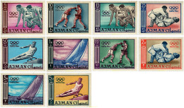 33989 MNH AJMAN 1965 18 JUEGOS OLIMPICOS VERANO TOKIO 1964 - Ajman