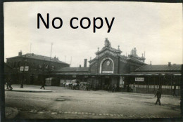 PHOTO ALLEMANDE - LA GARE DE LAON ANIMEE AISNE GUERRE 1914 - 1918 - War, Military