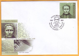 2019 Moldova Moldavie FDC  Louis Braille  France - Otros & Sin Clasificación