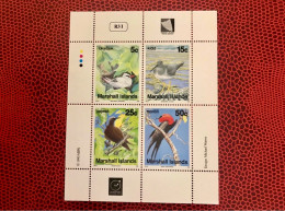 MARSHALL ISLANDS 1990 Bloc 4v Neuf MNH ** YT Mi 284 / 287 Pájaro Bird Pássaro Vogel Ucello Oiseau - Autres & Non Classés