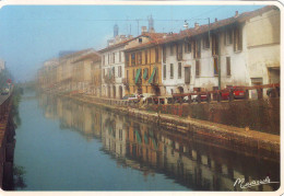 Milano Romantica - Una Dolce Immagine Del Naviglio Centrale - Viaggiata - Milano (Milan)