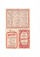 1927 Blédine Calendrier Et Nouveaux Tarifs Postaux - Alimentare