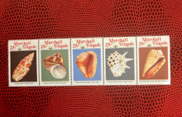 MARSHALL ISLANDS 1989 5v Neuf MNH ** Mi 212 / 216 YT 224 / 228 Conchas Shells Muscheln Conchoglie - Muscheln
