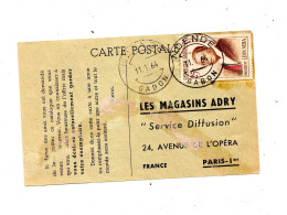 Carte  Cachet Nuende Sur Mba - Gabon