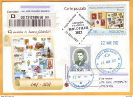 2022  Moldova Moldavie Special Postmark „Philatelic Exhibition MOLDFILEX 2022” - Moldavia