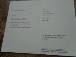 Doodsprentje/Bidprentje  Gumanus LAENEN   Geel 1926-1995 - Godsdienst & Esoterisme