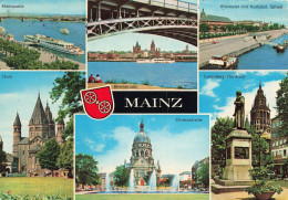 ALLEMAGNE - Mainz - Rheinpartie - Dom - Rheinbrucke - Rheinufer Mit Kurfurstl SchloB - Gutenberg - Carte Postale - Mainz