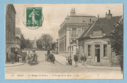 0555 CPA  DOLE (Jura)  La Banque De France - L'Avenue De La Gare - OCTROI  Bureau  +++++++++++++++++ - Dole