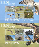 Penrhyn 2 MNH Minisheets Together - Aigles & Rapaces Diurnes