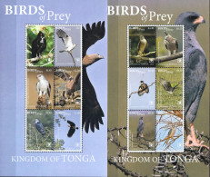 Tonga 2 MNH Minisheets Together - Eagles & Birds Of Prey