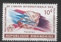 RWANDA   N°  108  "ESPACE - Ungebraucht