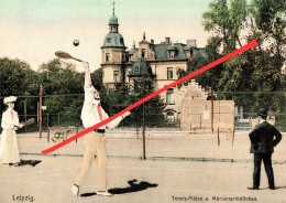 Repro AK Leipzig Waldstraßenviertel Tennis Plätze Gasthof Mückenschlößchen Pflegeheim Waldstraße Christianstraße - Leipzig