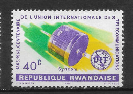 RWANDA   N°  109  "ESPACE - Ungebraucht