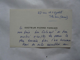 VIEUX PAPIERS - CARTE DE VISITE : Docteur - Colonel - Visitekaartjes