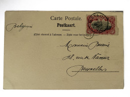 !!! CONGO, CPA DE 1905, DÉPART DE  MATADI POUR BRUXELLES (BELGIQUE). - Cartas & Documentos