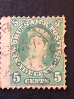 NEW BRUNSWICK  SG 14  5c Green  FU  CV £18 - Used Stamps