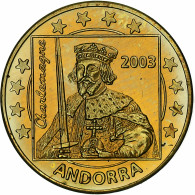 Andorre, 10 Euro Cent, Fantasy Euro Patterns, Essai-Trial, BE, 2003, Laiton, FDC - Private Proofs / Unofficial