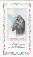San Francesco Di Paola -La Carità (B)-santuario Di Paola- Santino Con Preghiera Anni Recenti Rif. S449 - Religion & Esotérisme