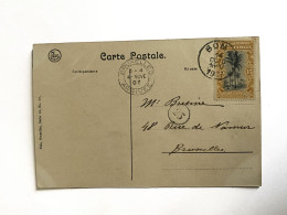 !!! CONGO, CPA DE 1907 D'UNE VENTE PUBLIQUE À MATADI,  DÉPART DE BOMA POUR BRUXELLES (BELGIQUE). - Storia Postale