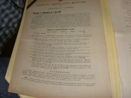 DEPLAINT ISTITURO GEOGRAFICO MILITARE -ABBONAMENTO 1926 - Documents Historiques