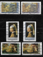 France 2008 Oblitéré  Adhésif  N° 150 - 152 -155  Ou 4132 - 4134 - 4138  ( 3  PAIRES AVEC NUANCES ) " Chefs D'oeuvre - Used Stamps