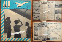 ● Air Sport 1943 Mouillard à Combegrasse - Roland Claudel - Concours Vichy Etc.- Revue Des Sports Aériens - Journal - Sonstige & Ohne Zuordnung