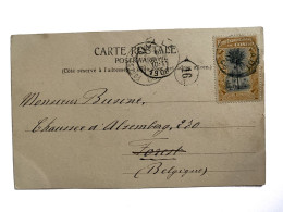 !!! CONGO, CPA DE 1906, DÉPART DE MATADI POUR FOREST-LEZ-BRUXELLES, (BELGIQUE). - Cartas & Documentos