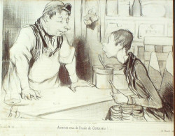Lithographie Daumier Honoré Signée Paris 22 1839 - Estampas & Grabados