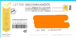 Lettre Recommandée Prétimbrée R1 Suivi Et Signé Toshiba 39831A-03 - PAP : Altri (1995-...)