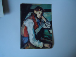 CEZANNE   PAINTING THE RED WAISTCOAT   MORE  PURHASES 10% DISCOUNT - Paintings