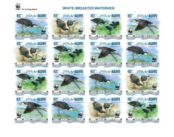 Maldives 2013, Animals, WWF, Birds, 16val In BF IMPERFORATED - Albatros & Stormvogels