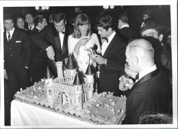 C6298/ Francoise Hardy, R. Vadim, J. Cl. Brialy Pressefoto Foto 28 X 20 Cm 1963 - Autres & Non Classés