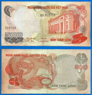 Vietnam Sud 500 Dong 1970 Serie A5 Que Prix + Port Asie Asia Dongs Paypal Bitcoin OK - Vietnam