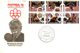 Senegal 0444/48 Et A 152 Fdc JO Montréal Canada 76, Pierre De Coubertin, Cheval, Lutte, Cyclisme, Boxe, Athlétisme - Summer 1976: Montreal