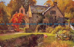 R042066 The Old Mill. Dunster. E. W. Haslehust. Vivian Mansell - Welt