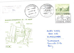 Estonia:FDC, Haapsalu Castle, Registered Letter, 1993 - Estonia