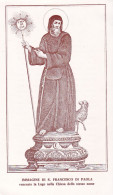San Francesco Di Paola Statua In Lugo - Santino Con Preghiera  Rif. S453 - Godsdienst & Esoterisme