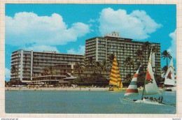 8AK3991 THE REEF HOTEL WAIKIKI BEACH  2 SCANS - Autres & Non Classés