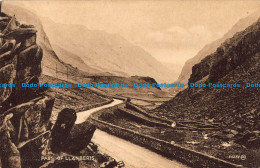 R042210 Pass Of Llanberis. Valentine. Sepiatype. No 94239 - World