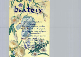 Beatrix, Edition ICDF - Nombres