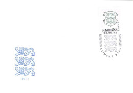 Estonia:FDC, Coat Of Arms 20 Krooni 1993 - Estonia