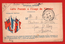 CARTE CORRESPONDANCE DES ARMEES DE LA REPUBLIQUE - CACHET TRESOR ET POSTES EN 1918 - LERGERS PLIS - Covers & Documents