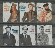 2021- Portugal - MNH - Portuguese Personalities Of History And Culture - 16th Group - 6 Stamps - Unused Stamps