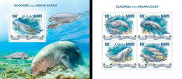 Maldives 2013, Animals, Dugongo, 4val In BF +BF - Altri & Non Classificati