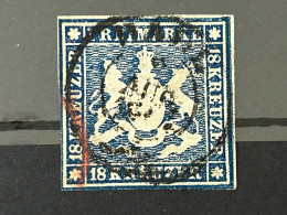 Württemberg 18 Kreuzer Mi - Nr. 15 . Gestempelt . - Used