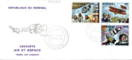 Senegal 0500/02 Fdc Conquête De L'Espace, Yuri Gagarine, Apollo 8 - Andere & Zonder Classificatie