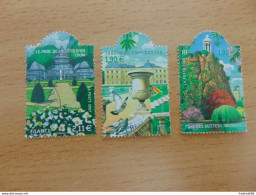 Très Beau Petit Lot De 3 Timbres Extraits Des Blocs Parcs Oblitérés Ayant Réellement Circulé - Used Stamps