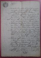 1824 VELDWACHTER VAN DIEGEM - VERKOOP.   7  BESCHREVEN BLADZIJDEN - Documents Historiques