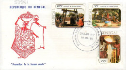 Senegal 0539/41 Fdc Promotion De La Femme Rurale, Agriculture, Accés à L'Eau - Femmes Célèbres