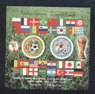 Tunisie 2002- Coupe De Monde De Football Korée-Japon M/sheeet - Tunesien (1956-...)